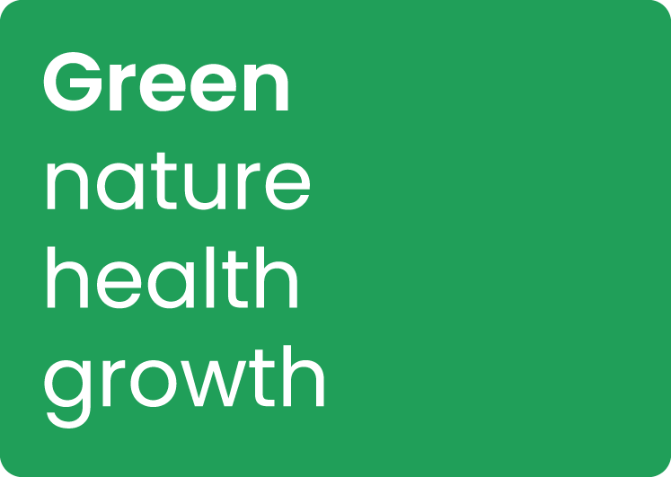 Green evokes nature, health, and growth